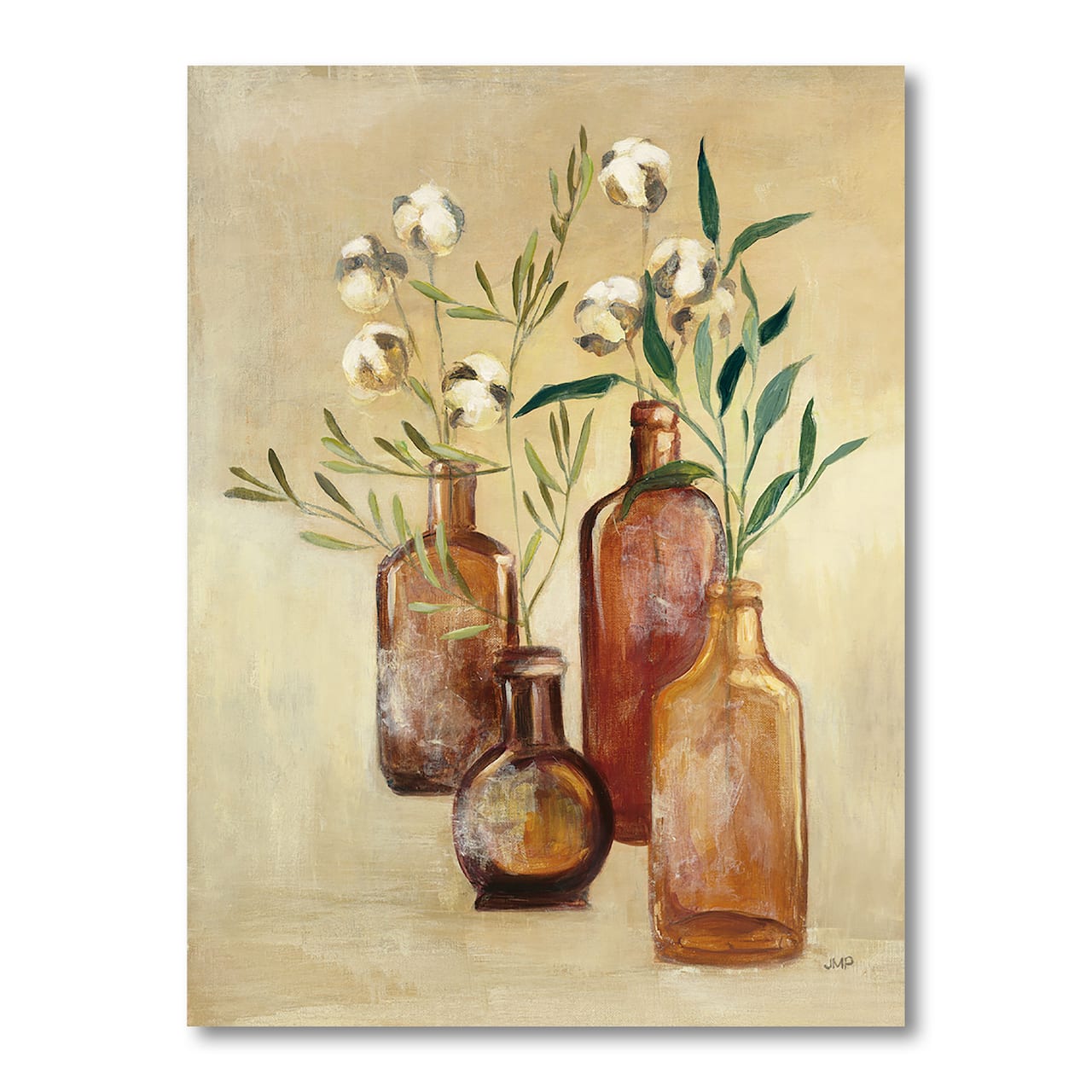 Designart - RW Cotton Still Life II - Cottage Canvas Wall Art